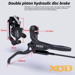 XOD H800/H880 Electric Scooter Hydraulic Oil Brake for IScooter IX4, IX5s W9 Electric Scooter Hydraulic Disc Brake