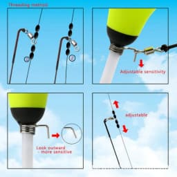 Automatic Fishing Float Long Professional Water Drop for Carp Nano EVA Tackle Night Light Bobber Luminous Floating Accessories