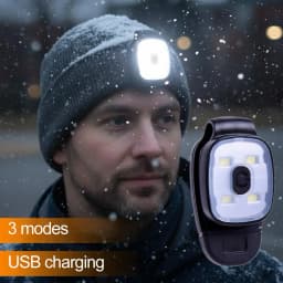 Multi-Function LED Clip Lamp Lightweight Warning Lights LED Clip Flashlight Waterproof USB Rechargeable For Runners