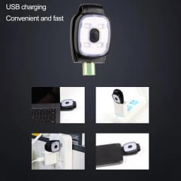 Multi-Function LED Clip Lamp Lightweight Warning Lights LED Clip Flashlight Waterproof USB Rechargeable For Runners