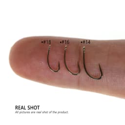 100/200PCS #12 ~ #22 Fly Fishing Dry Fly Hook Standard Wire Bronzed Nymph Curved Hook Small Fly Lures Tying Material