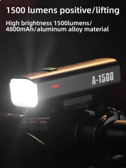 TOSUOD Bicycle Light 1000/1200/1500 Lumen Bike Headlight Power Bank Flashlight Handlebar USB Charging MTB Road Highlight