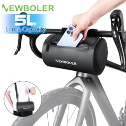 NEWBOLER 5L New Handlebar Bag Bicycle Bags Frame Pannier Bag Multifunction Portable Shoulder Bag Bike Accessories