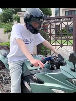 TOSUOD Motorcycle Bike Portable Anti-Theft 4-Digit Password Helmet Lock Zinc Alloy Lock PVC Leather Cover Steel Wire Rope Lock
