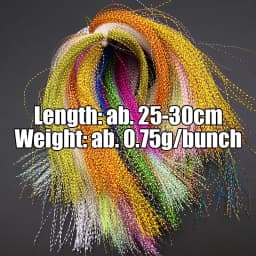 Lunker Fly Fishing Tinsel Twisted Strand String Line Tying Flash Crystal Shining DIY Material Assist Hooks Lure Flies