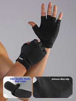 VBOSi Lightweight Anti Slip Sports Gloves for Men Women Breathable Gym Workout Running Cycling Outdoor Activities