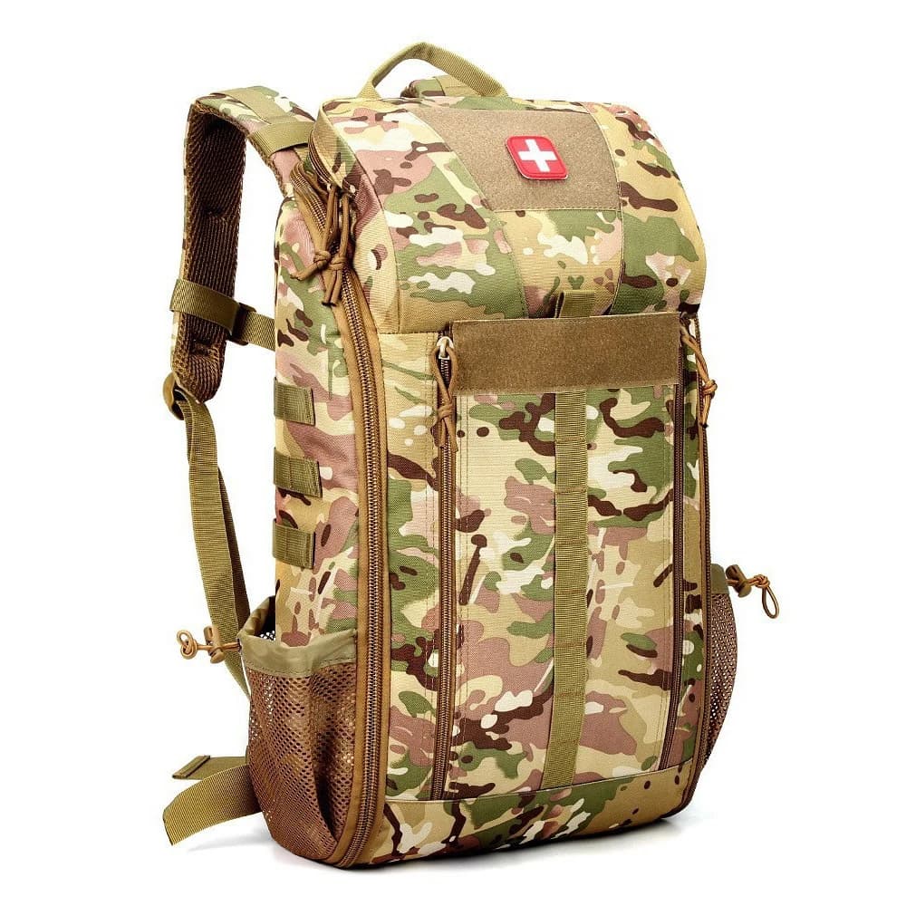 55L Tactical Medical Backpack Knapsack Outdoor Rucksack Camping Survival First Aid Backpack for Camping Hunting Sport
