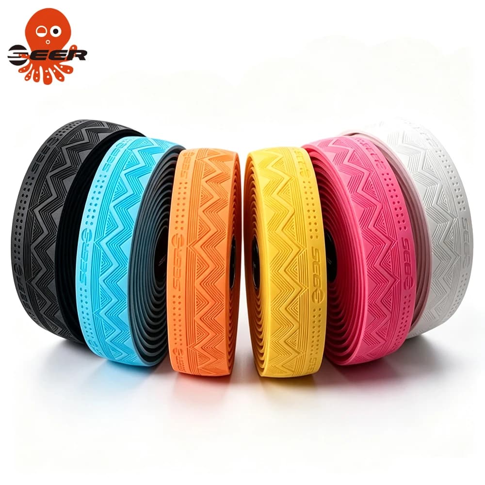 SEER Road Bike Handlebar Tape EVA Thick Soft & Anti-Slip Comfortable Shockproof Bike Grip Tape for Handlebars Bicycle Accessorie