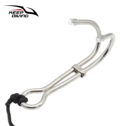 1Pcs 316 Stainless Steel Double Reef Hook With Luminous Rope Corrosion Preventive Scuba Diving BCD Safe Equipment