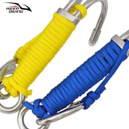 1Pcs 316 Stainless Steel Double Reef Hook With Luminous Rope Corrosion Preventive Scuba Diving BCD Safe Equipment