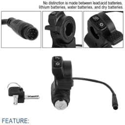 Security Throttle for Kukirin G2 Master E-Scooter Key Ignition Switch & Thumb Accelerator Combo in Single Handlebar Control Unit