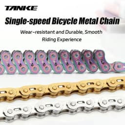 TANKE Bike Single Speed Chains 1 Speed Mountain Bicycle Chain 100L MTB Single Speed Cycling Accesories BMX Chain electric