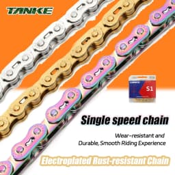 TANKE Bike Single Speed Chains 1 Speed Mountain Bicycle Chain 100L MTB Single Speed Cycling Accesories BMX Chain electric