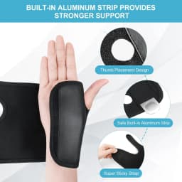 1Pcs Wrist Splint,Carpal Tunnel,Tendonitis and Cushioned Arthritis to Help with Carpal Tunnel and Relieve and Treat Wrist Pain