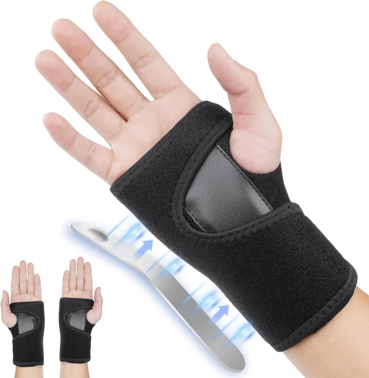 1Pcs Wrist Splint,Carpal Tunnel,Tendonitis and Cushioned Arthritis to Help with Carpal Tunnel and Relieve and Treat Wrist Pain