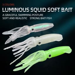 ShareShark 5pcs/set 10cm Bionic Squid Bait Artificial Sea Fishing Lure Outdoor Fishing Accessories