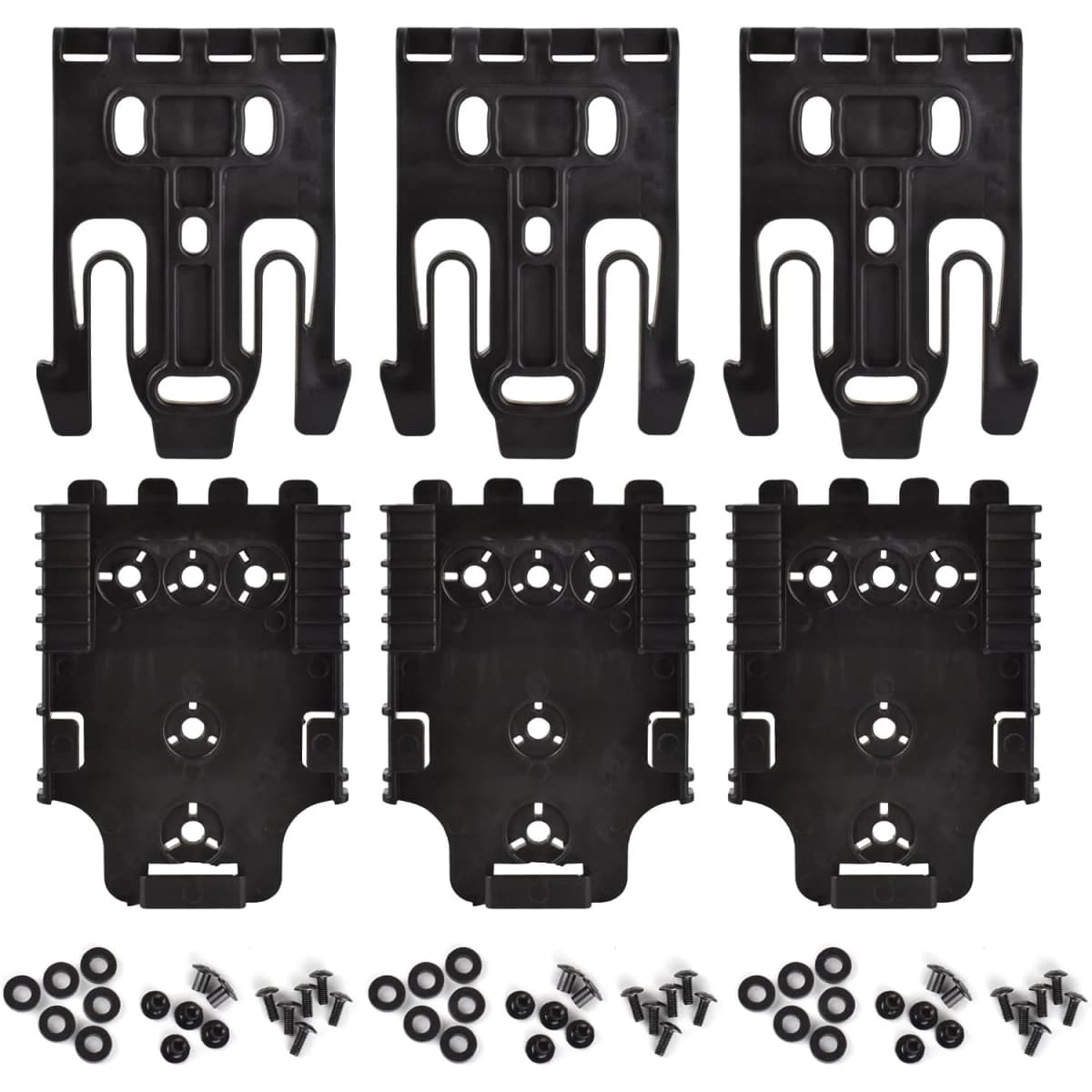 3PCS QLS Kit Quick Locking System Kit, QLS Receiver Plate Platform Attachment for Duty Holster Locking Fork