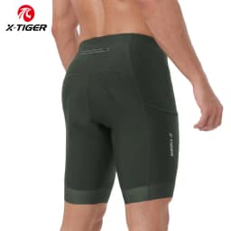 X-TIGER Premium Road Bike Shorts With 5D Gel Pads Men's Cycling Shorts With Zippered Pockets Breathable Outdoor Cycling Gear