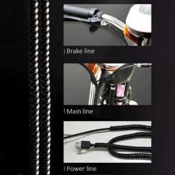 1M TPU Winding Protection Line Cable Spiral Wire Winder For Xiaomi M365 For Ninebot Dualtron Kugoo Zero Electronic Scootor