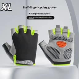 Half Finger Cycling Gloves Men Women Anti Slip Shock Breathable Summer Bicycle Fingerless Sports Gym Training Bike