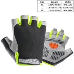 Half Finger Cycling Gloves Men Women Anti Slip Shock Breathable Summer Bicycle Fingerless Sports Gym Training Bike