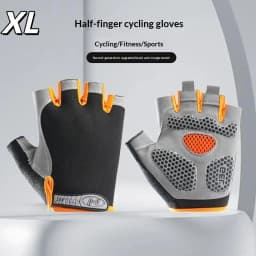 Half Finger Cycling Gloves Men Women Anti Slip Shock Breathable Summer Bicycle Fingerless Sports Gym Training Bike