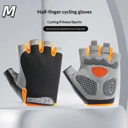 Half Finger Cycling Gloves Men Women Anti Slip Shock Breathable Summer Bicycle Fingerless Sports Gym Training Bike