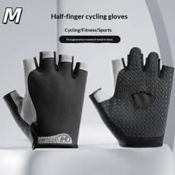 Half Finger Cycling Gloves Men Women Anti Slip Shock Breathable Summer Bicycle Fingerless Sports Gym Training Bike