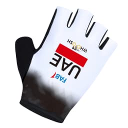 2026 White UAE Team Cycling Sports Gloves Half Finger Men Women Ropa Road Bike Gloves Running Fitness Gym Riding Bicycle Gloves