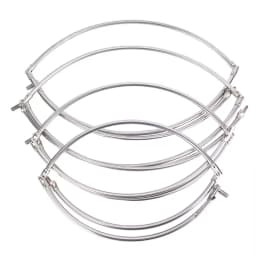 Stainless Steel Fishing Folding Net Brail Head Round Dipnet Tackle Accessory