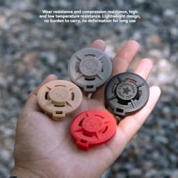 CAMPINGMOON Four-color Long Gas Tank Protective Cover Outdoor CB Tank Cassette Gas Tank Dust Cover Leak-proof Protective Cover