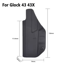 Tactical Concealed Carry IWB Holster Kydex Gun Holster Quick Draw Right Holder For Glock 17 19 43X Taurus G2C TH9 Sig Sauer P365