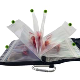 Luya Fake Bait Bag Soft Bait Bag PVC Inner Bag Partition Waterproof Storage Bag Fishing Sorting Accessories Storage Bag