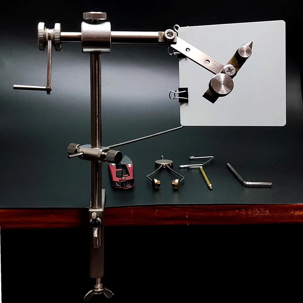 1pc 360 Degree Rotatable Fly Tying Tool, Fly Bait Making Tool, Fly Tying Vise For Making Trout Salmon Fishing Lure