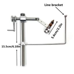 1pc 360 Degree Rotatable Fly Tying Tool, Fly Bait Making Tool, Fly Tying Vise For Making Trout Salmon Fishing Lure