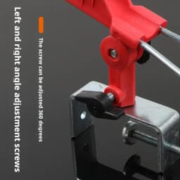 Boat Fishing Rod Holder Adjustable Non Slip Metal Base Clamp on Rod Rest Rack Edges Dock Rod Rest with Clamp Bracket