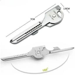 2026 6 in 1 Multifunction Knife Practical Swiss Tech Utili Key Outdoor Screwdriver Bottle Opener Keychain Camping Hiking Tools