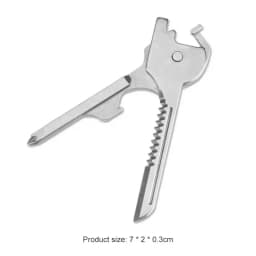 2026 6 in 1 Multifunction Knife Practical Swiss Tech Utili Key Outdoor Screwdriver Bottle Opener Keychain Camping Hiking Tools