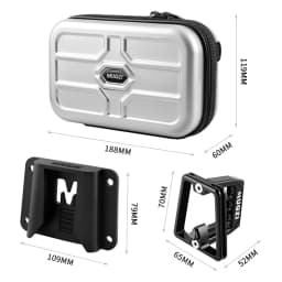 MUQZI Front Carrier Bag Compatible with Brompton Dahon Folding Bike Quick-Release Front Bag
