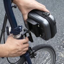 MUQZI Front Carrier Bag Compatible with Brompton Dahon Folding Bike Quick-Release Front Bag