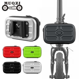MUQZI Front Carrier Bag Compatible with Brompton Dahon Folding Bike Quick-Release Front Bag