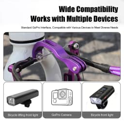 Bike Front Fork Light Holder Adjustable Aluminum Alloy Bracket For GOPRO Sport Camera Headlight Mount Stand Bike Accessories