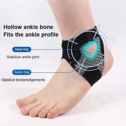 1-10pcs S/M/L Thin Ankle Support Strap Adjustable Heel Lock Breathable Sports Guard for Sprain Prevention Joint Stability