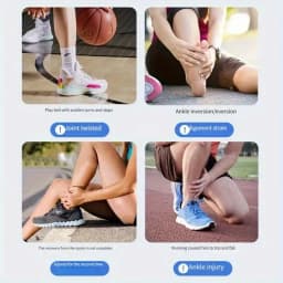 1-10pcs S/M/L Thin Ankle Support Strap Adjustable Heel Lock Breathable Sports Guard for Sprain Prevention Joint Stability