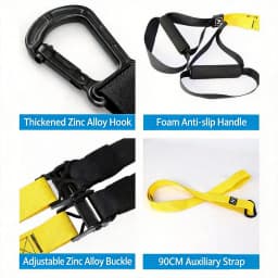 Suspension Training Strap Fitness Strength Power Suspension Trainer Adjustable Yoga Strap Wall Mount Professional Trx Tensioner
