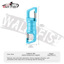 WALK FISH 1Pcs Fishing Magnetic Buckle Mountain Buckle Multi-function Tool Fishing Hook Tools Magnetic Buckle Fishing Tackle