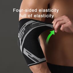 GTUBIKE 1Pcs Elbow Brace Sleeve Elbow Pad Arm Elbow Breathable Protection Workout Outdoor Sports Joint Compression Pad Support