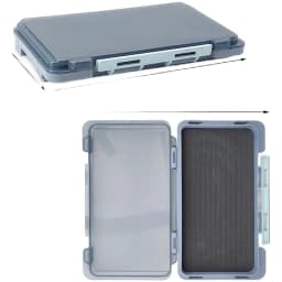 Fishing Tackle Box With EVA Foam Insert Waterproof Lure Storage Case For Fly Fishing Hooks Sturdy Carbon Steel Lock 17.5x10.4cm