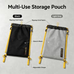 Detachable Backpack Mesh Pouch Multi-use External Expansion Pocket for Hiking Cycling Travel - Storage Bag Backpack Accessory