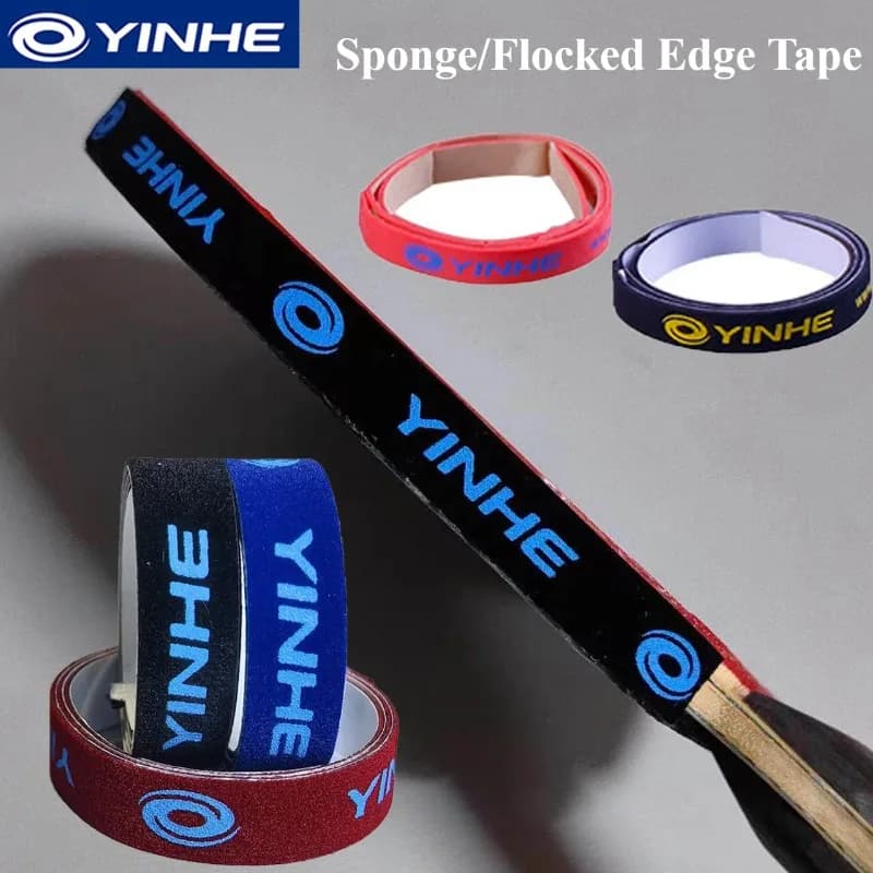 Yinhe SelfAdhesive Tape Table Tennis Racket Edge Guard Sponge/Flocked Edge Anti-Collision Ping Pong Bat Side Protector Strip